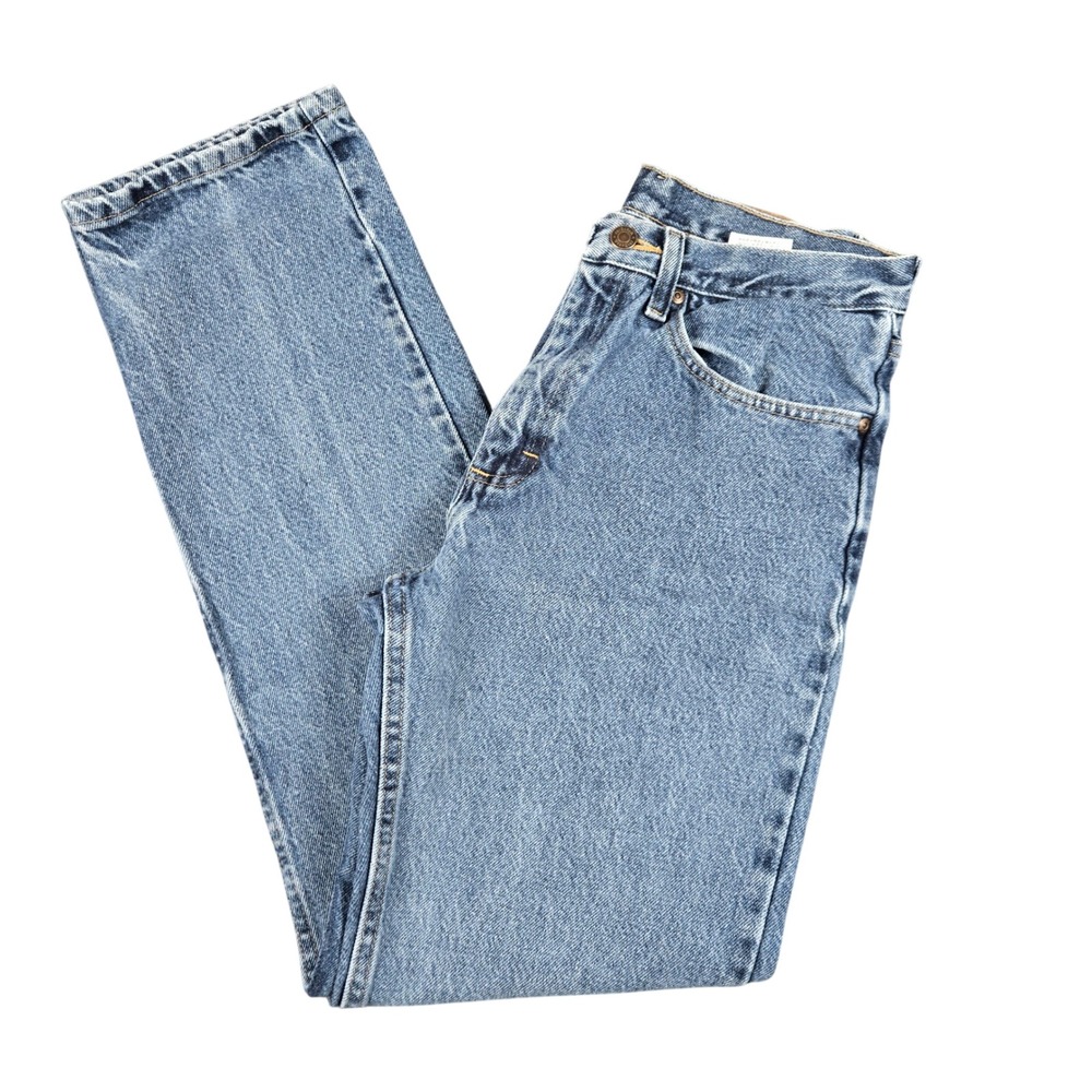 Wrangler Premium Quality Straight Leg Jeans Mens 28x32 Blue Denim Medium Wash